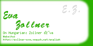 eva zollner business card